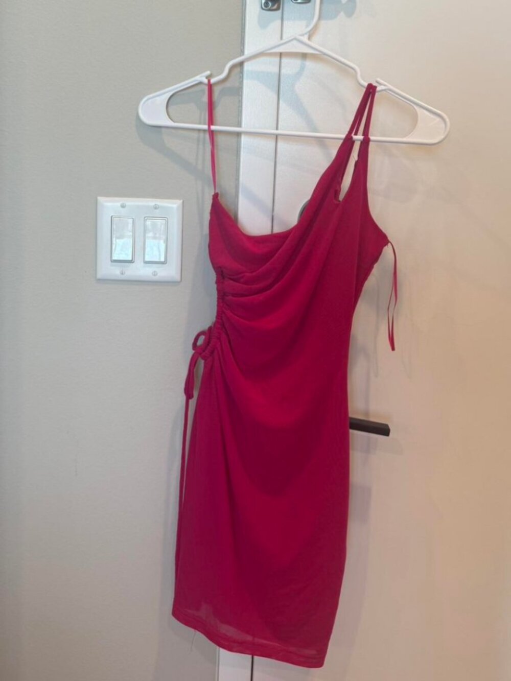 American Threads Women's Pink and Red Dress